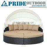 Garden Furniture Set Cheap Outdoor Patio Daybed Round Canopy Luxury Rattan Daybed thumbnail-1