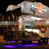 SLUNG SL-6S Mobile Food Trucks Catering Trailer Stainless Steel Food Truck Mechanical Brake Configuration thumbnail-3