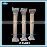 Decorative Hand Carved Building Red Marble Gate Pillar Design