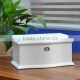 High Quality Varnish White Color Gift Wooden Box Make up Saving Wooden Box Accessories Wooden Box Birthday Gift Wooden Box thumbnail-4