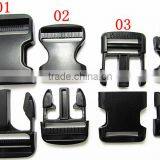 Black Plastic Regulating Buckle High Cost Performance Plastic Buckle for Bags&Belt in Different Sizes thumbnail-3
