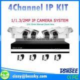 2015 China Hot Selling hd Zoom 1080P 4CH IP Bullet Camera System 4channel Cctv IP NVR Kit thumbnail-6