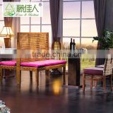 New Design Classical Solid Wood Corner Dining Breakfast Set Cafeteria Table Bench Chair Booth