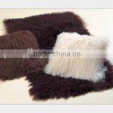 Luxury Tibet Fur Pillow Mongolian Fur Cushion Cover thumbnail-6