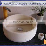 Online Booking White COLOR Stone Wash Basin in Bathroom and Home Products OF CUSTOM SIZE IN