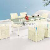 Weatherproof Rattan Furniture Cafe Table Chair Set