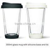 New Design Wide Mouth Double Wall Glass Cup thumbnail-1