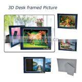Custom Lenticular 3D Desk Pictures With Frame 3D Desk Photo