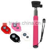 SELFIE Handheld Monopod Telescopic Stick Pole Holder + Bluetooth Remote SHUTTER thumbnail-1