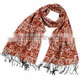 100% Silk Scarf Men Shawl With Tassel thumbnail-1