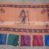 Shiva Hand Printed Scarves Pareo Sarongs