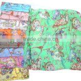Fashion Chiffon Acrylic Lady Silk Neck Scarf Knit Scarf