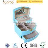 Fashionable Promotional Leather Cosmetic Packaging Box