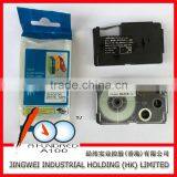 Compatible Casio EZ Label Tape Black on White 6mm XR-6WE1