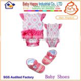 Girls fashion shoes hot sale with baby romper