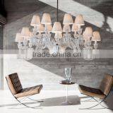 Zhongshan Guzhen k9 Crystal Chandelier Baccarat Style With Lamp Shade thumbnail-1