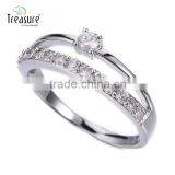 Latest Model Fashion Jewellry Diamond Silver Ring Crystal Jewelry for Girl thumbnail-4