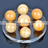 7 Natural Citrine Crystal Balls on Star of David, fengshui crystal ball with different size
