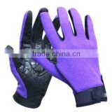2016 safety sport gym glove with non slip adhesive nylon and leather cut resistant gloves wholesale products china