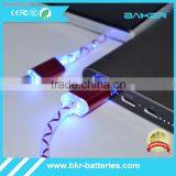 2A Big Current LED Flash Lights Charging Cable for Android Smartphones thumbnail-4