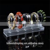 smart design single frosted smooth surface bracelet holder/bangle holder/acrylic jewelry display stand for 5pieces