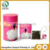 Cute Small Recycled Light Storage Paper Round Tea Box Round Tea Bag Box With Custom Logo thumbnail-1