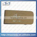 Custom Brass Etched Fish Shape Money Clip