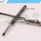 ANY Nail Art UV Gel Nails Building Metal Handle Nylon Hair Flat UV Gel Nail Brush thumbnail-2