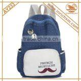 Colleage Student's School Bag Canvas Rucksack Backpack thumbnail-1