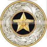 Silver Gold Star Conchos for Belt and Hat thumbnail-1