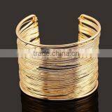 Punk Women Ladies Gold Silver Hollow Open Wide Bangle Cuff Jewellery Bracelet thumbnail-5