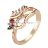 Special Fashion Jewelry Women Multicolor Zircon Wedding Ring Promise Ring 18K Gold Plated