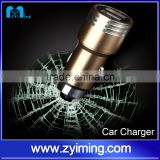 2015 Promotional MINI Universal 5V 3.1A stainless steel car battery charger