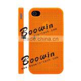 Orange Mesh Soft TPU Gel Crystal Jelly Case Cover for Apple Iphone 4s thumbnail-1