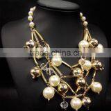 Water Drop Ball Pendant Pearl Necklace Women Necklace Fashion Jewelry 2015 New Design thumbnail-3