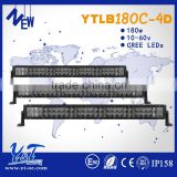 Hot-sale 180w led 4D light bar suv atv 16200lm certified with CE RoHs & Emark