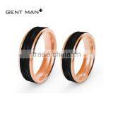 925 Silver Jewelry Wedding Rings for Couple Carbon Fiber Silver Wedding Rings Set for Couples thumbnail-4