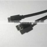 USB 2.0 Type C Cable - C Male to A Male - 3.3 Ft - Black thumbnail-2