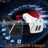 3 USB Car Charger 5.2A Output