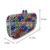 Colorful Crystal Hard Case Clutch Bag Rhinestone Crystal Clutch Bag (8740A-C) thumbnail-2