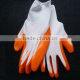 latex palm work gloves latex coated work gloves/guantes 0214