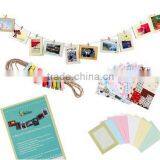 DIY Suspension Type Paper Frame Photo Wall With Hemp And Rope Clip-Set of 6 Pcs thumbnail-6