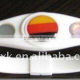 Football 3 Holograms Powerful Energy Silicone Ion Balance Bracelet
