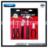 5pcs Classic Household Hand Tools With Blister Card Package
