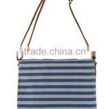 #648 Navy Style Crossbody Bag Female Casual Cotton Fabric Messenger Handbag for Ladies thumbnail-1