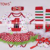 Western Girls Outfits 2016 New Years Children Clothing Set Kids Christmas Clothes for Cute Baby Girl thumbnail-4