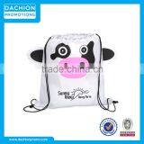 Cow Shape Nylon Drawstring Backpack