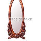 Classic Bedroom Furniture of Wood Carving Solid Wood Queen Bedroom Set thumbnail-4