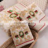 High Quality Cotton Towel Bath Set With Wreath Pattern thumbnail-1