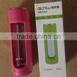 BPA-Free Glass Water Bottle With Lid Protable thumbnail-4